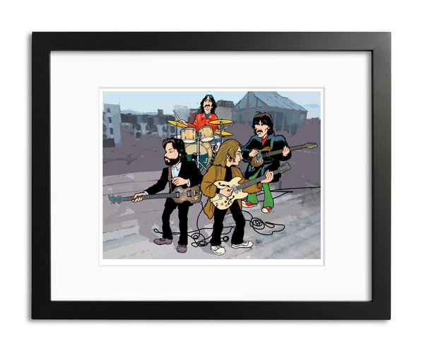 Beatles Rooftop Performance by Anthony Parisi, Limited Edition Print