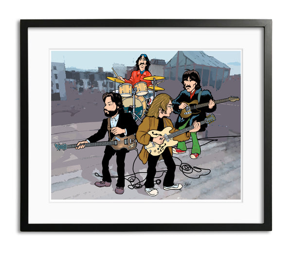 Beatles Rooftop Performance by Anthony Parisi, Limited Edition Print