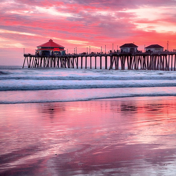 Huntington Beach Pier by Al Gerk, Limited Edition Print
