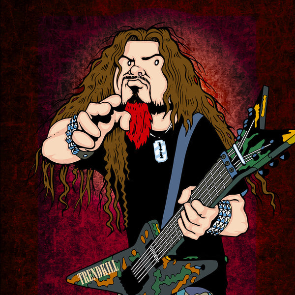 Dimebag Darrell by Anthony Parisi, Limited Edition Print