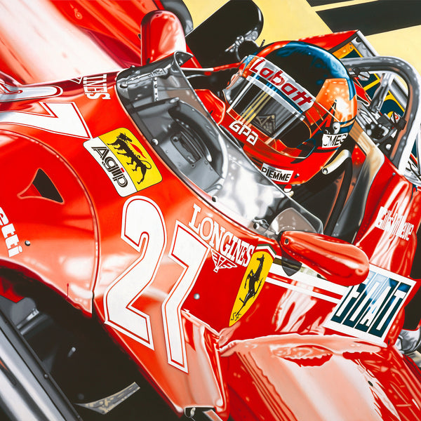 Gilles Villeneuve, Forever Ferrari by Colin Carter