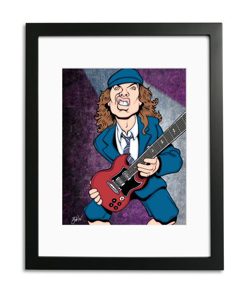 Angus Young by Anthony Parisi, Limited Edition Print