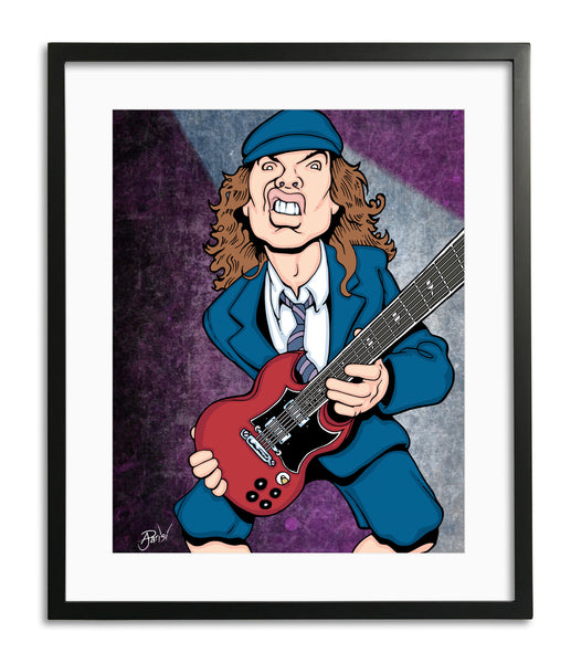 Angus Young by Anthony Parisi, Limited Edition Print