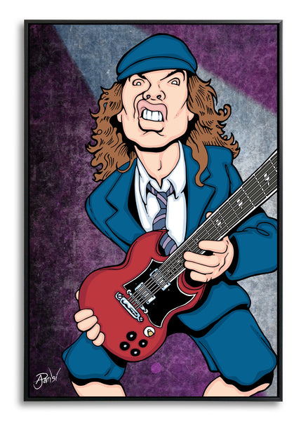 Angus Young by Anthony Parisi, Limited Edition Print