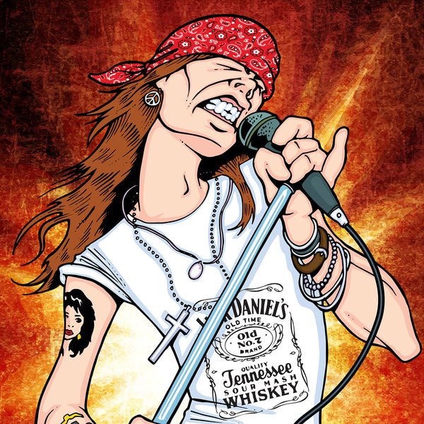 Axl Rose by Anthony Parisi, Limited Edition Print