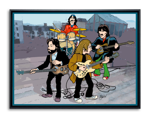 Beatles Rooftop Performance by Anthony Parisi, Limited Edition Print