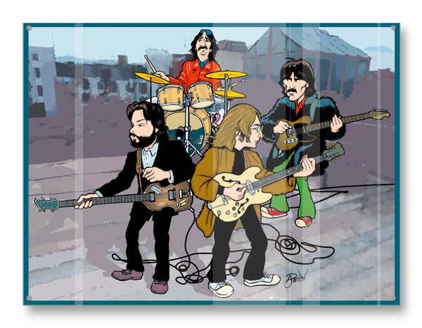 Beatles Rooftop Performance by Anthony Parisi, Limited Edition Print