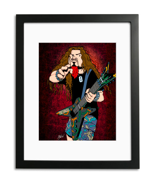 Dimebag Darrell by Anthony Parisi, Limited Edition Print