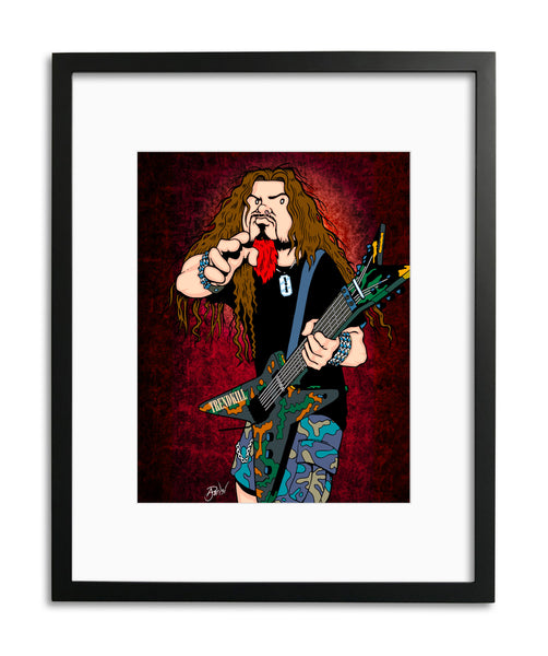 Dimebag Darrell by Anthony Parisi, Limited Edition Print