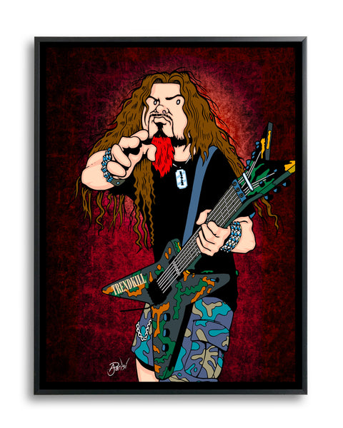 Dimebag Darrell by Anthony Parisi, Limited Edition Print