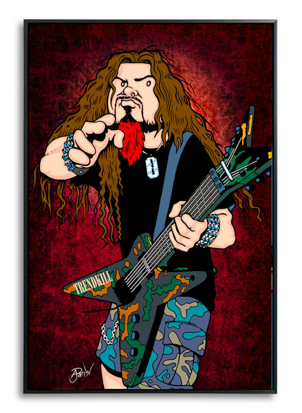 Dimebag Darrell by Anthony Parisi, Limited Edition Print