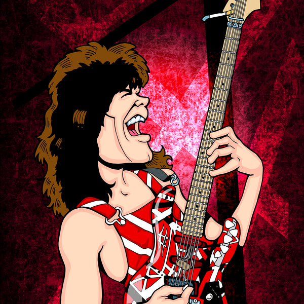Eddie Van Halen by Anthony Parisi, Limited Edition Print