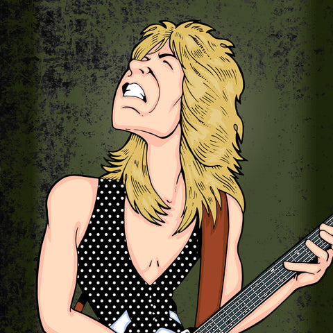 Randy Rhoads by Anthony Parisi, Limited Edition Print