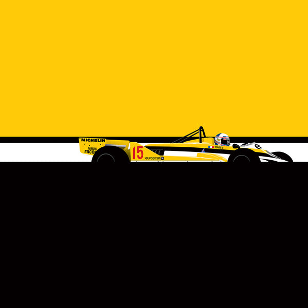 Alain Prost Renault, by Ricardo Santos, Limited Edition Print