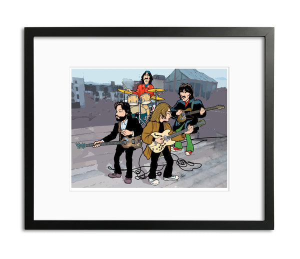 Beatles Rooftop Performance by Anthony Parisi, Limited Edition Print