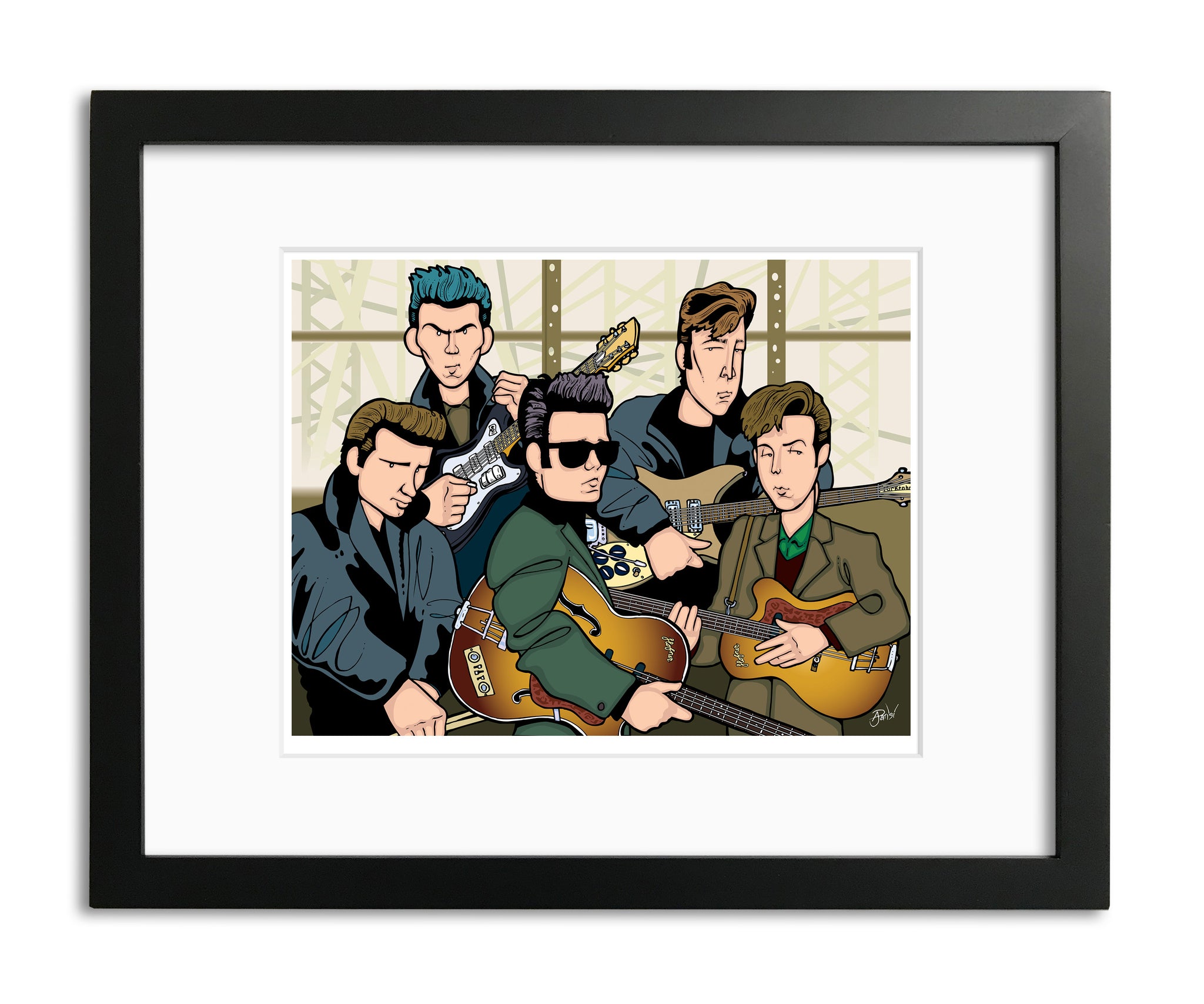 Beatles in Hamburg by Anthony Parisi, Limited Edition Print