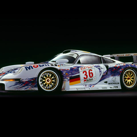 Porsche 911 GT1, 1997, Side View by Rick Graves