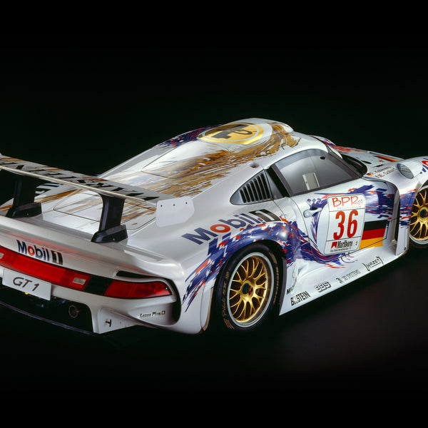 Porsche 911 GT1, 1997, Rear View by Rick Graves