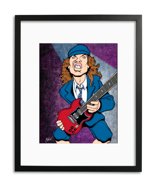 Angus Young by Anthony Parisi, Limited Edition Print
