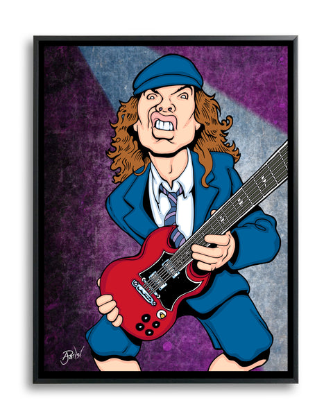 Angus Young by Anthony Parisi, Limited Edition Print