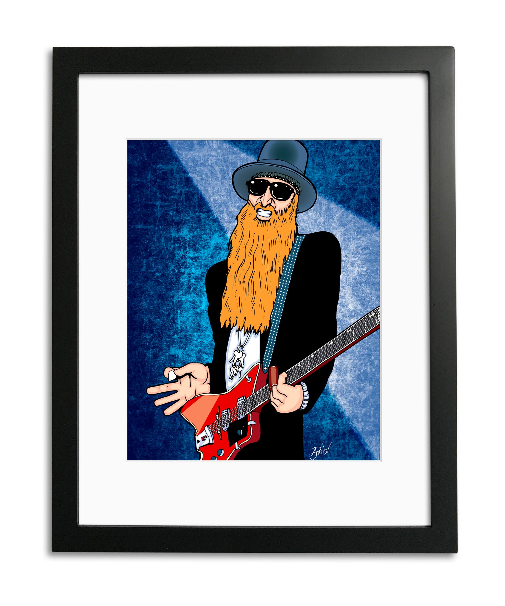 Billy Gibbons by Anthony Parisi, Limited Edition Print