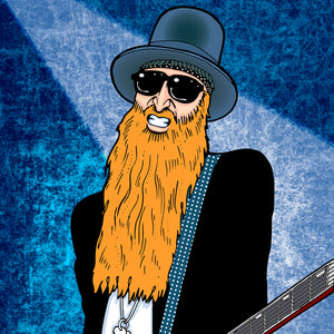 Billy Gibbons by Anthony Parisi, Limited Edition Print