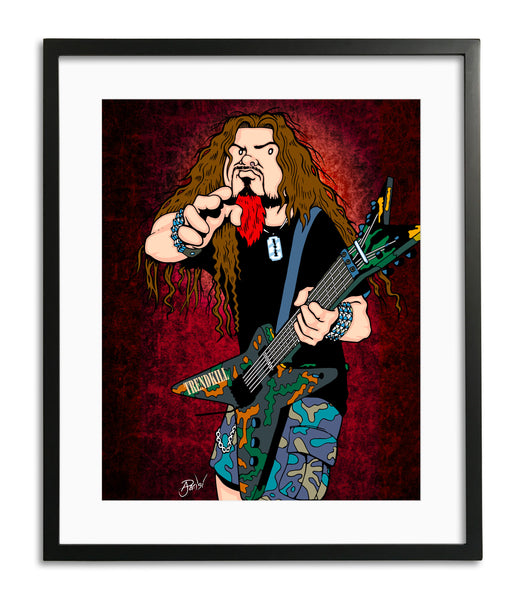 Dimebag Darrell by Anthony Parisi, Limited Edition Print