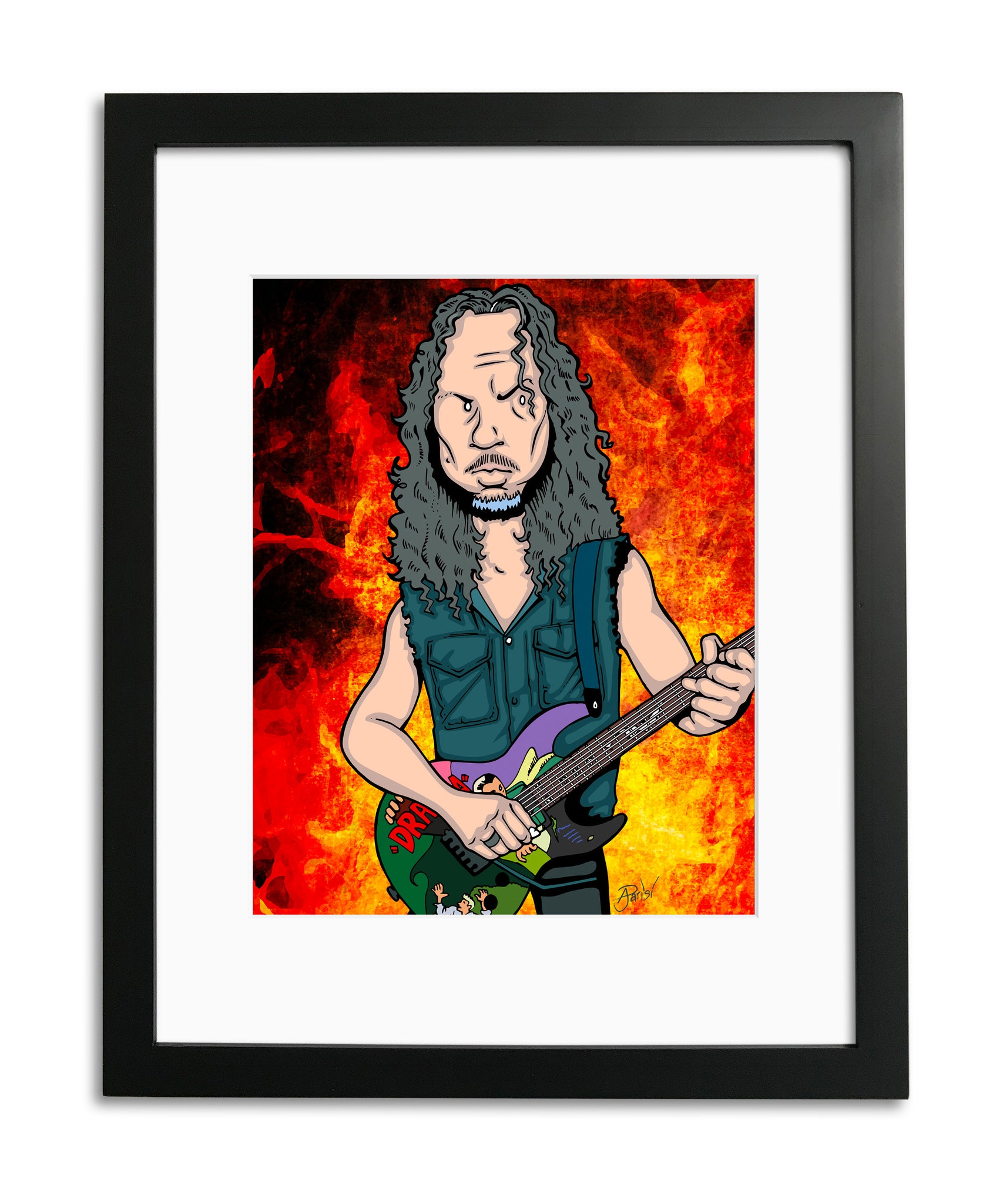 Kirk Hammett by Anthony Parisi, Limited Edition Print