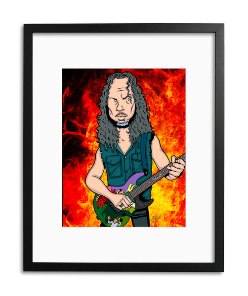 Kirk Hammett by Anthony Parisi, Limited Edition Print